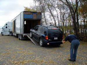 A Sport Utility Vehicle being delivered in mint condition by Leduc Truck Service
